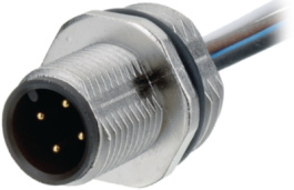 09 3481 700 08, Panel-mount plug, 713 series 8-pole M12, Binder