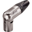 NC3MRX Xlr cable plug 90deg., 3 poles xx/rx soldering connection nickel - plated