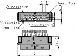 10120-3000PE, Разъем: MDR; PIN:20; экранированный; на провод; Мат-л: полиэфир, 3M