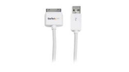 USB2ADC3M, Cable USB-A Plug - Apple 30-Pin Plug 3m White, StarTech