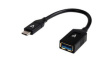 V7U3C-BLK-1E Adapter, USB-A Socket - USB-C Plug