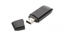 DA-70310-3, Memory Card Reader, External, Number of Slots 2, USB-A 2.0, Black, DIGITUS
