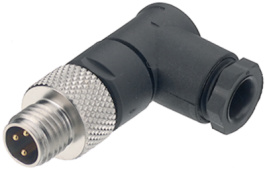 99 3387 00 04, Cable plug angled, 768 series 4-pole M8, Binder