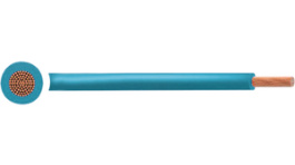 RND 475-00582 [100 м], Tri-Rated Wire, 0.50 mm\x1a, light blue Copper bare PVC, RND Cable