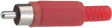 072138 Cinch plug red