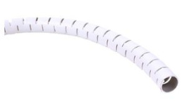 33.711, Spiral Wrap Tubing, 15 ... 15mm, PVC, White, Dataflex