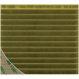 RE1060, 12 contact rails, self-adhesive, 0.635 mm pitch, Roth Elektronik