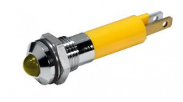 19040352, LED Indicator, Yellow, 32mcd, 24V, 8mm, IP67, CML INNOVATIVE TECHNOLOGIES