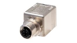 SGM1290, Feedthrough Connector, M12 Jack X-Coded - RJ45 Socket, Angled, TUK Limited