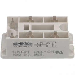 SKCH28/14, Управляемый диодный мост; 1,4кВ; 30А; 320А; диод / тиристор, SEMIKRON