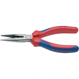 25 02 160, Flat-nose radio pliers with cutter 160 mm, Knipex