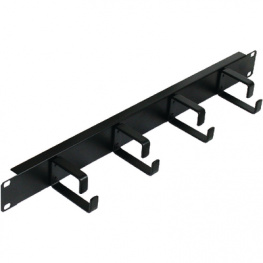 1UCABLEBAR, Cable manager with 4 black hooks, AFL Hyperscale