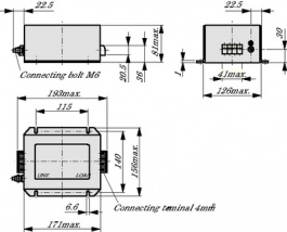 B84143-B16-R, Mains filter Phases 3-Phase 16 A 440 VAC, TDK-Epcos