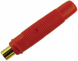 KUN 30 AU ROT / RED, Socket diam. 4 mm Red CAT I, SKS Kontakttechnik