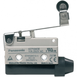 AZ7124CEJ, Limit switch AZ7 10 A Plunger Limit switch, one-way roller lever 1 change-over (, Panasonic