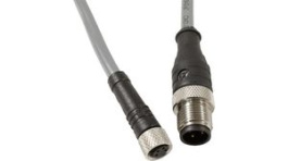 DR04GR101 SL358, Соединительный кабель; M12,M8; PIN: 4; 5м; вилка; 36ВAC; 2,2А; IP67, Alpha Wire