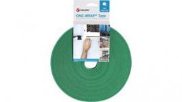 VEL-OW64106, VELCRO Hook and Loop Fastener, 10 mm x 25 m, Green, VELCRO