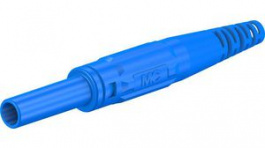 66.9155-23, In-Line Safety Socket \x1a4mm Blue 32A 1kV Nickel-Plated, Staubli (former Multi-Contact )