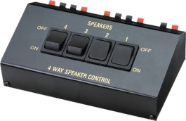 AVS 12-4, Loudspeaker switch 4-way, Goobay
