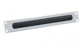 26.99.0314, Cable Management Panel with Brush Seal for 19" Cabinets, Metal, Grey, Value