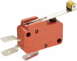 1006.1001, Micro switch 10 AAC Roller lever, long Snap-action switch 1 change-over (CO), Marquardt