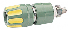 PKI10A, Binding post diam. 4 mm Yellow / Green, SKS Kontakttechnik