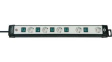 1951550600 Outlet Strip 5 Schuko Type F Light Grey CEE 7/4