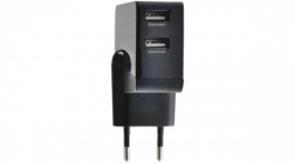 MX-T90W2, USB AC adapter, 3.4 A, 2-port black, Maxxtro