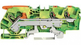 2106-5307, Ground Terminal, Cage Clamp, 3 Poles, 0.5 ... 10mm\x1a, Wago