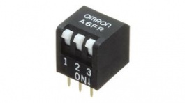 A6FR-3101, Переключатель: DIP-SWITCH; Кол-во секций: 3; ON-OFF; 0,025A/24ВDC, Omron