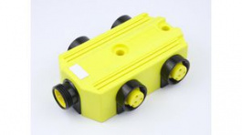 1300600067, Mini-Change MPIS 3 Pole 4 Ports Straight Wiring Yellow Housing, Molex