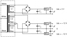 AA-18120-TI-B, Ring core transformer 55 VA 8.5 VAC 14.4 VAC (2x), Noratel