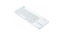 920-007138, Keyboard with Touchpad, K400+, ES Spain, QWERTY, USB, Wireless, Logitech
