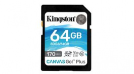 SDG3/64GB, Memory Card SDXC 64GB 10/U3/UHS-I/V30, Kingston