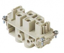 CXF 4/2, CX, 4 poles + earth, female insert, with female contacts, silver plated, ILME