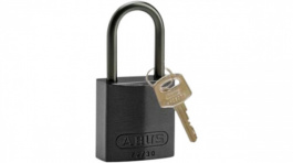 834863, Aluminuim Padlock-Compact;Black;Aluminium, Brady