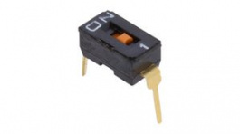 A6T-1101, Переключатель: DIP-SWITCH; Кол-во секций:1; ON-OFF; 0,025A/24ВDC, Omron