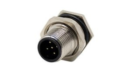 RND 205-01186, M12 Straight Plug Sensor Circular Connector, 5 Poles, A-Coded, Solder, RND Connect