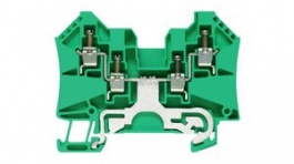 1905130000, PE Terminal, 800V, Screw, 4 Poles, 4mm\x1a, Green / Yellow, Weidmuller