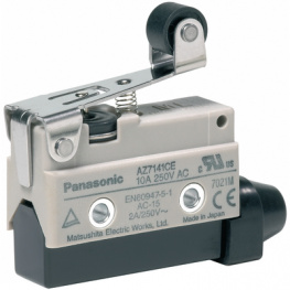 AZ7141CEJ, Limit switch AZ7 10 A Plunger Limit switch, short roller lever 1 change-over (CO, Panasonic