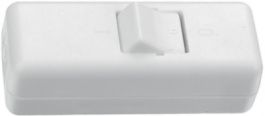8010-008.01, Cord Intermediate Switch, 2-Pin, 250 VAC, White, interBAR