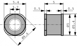 B88069X1640T902, Surge arrester, SMD 90 VDC 5 kA 5 A, TDK-Epcos