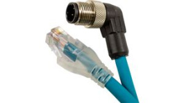 DW04QR117 TL357, Sensor Cable M12 Plug RJ45 Plug 3 m 1.6 A 32 VAC/42 VDC, Alpha Wire