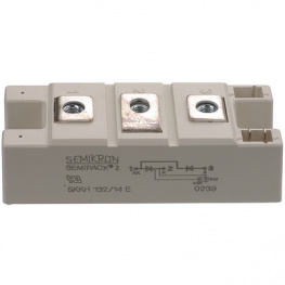 SKKH132/12E, Модуль: диодно-тиристорный; 1,2кВ; 137А; A22,SEMIPACK2, SEMIKRON