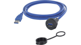 1310-1019-03, Кабель / адаптер; гнездо USB A, вилка USB A; 1310; V: USB 3.0, Encitech Connectors
