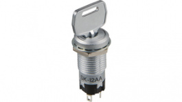 SK12AAW01, Переключатель: замок для РЭА; Фикс.пол: 2; Алгоритм раб: ON-ON, NKK Switches (NIKKAI, Nihon)