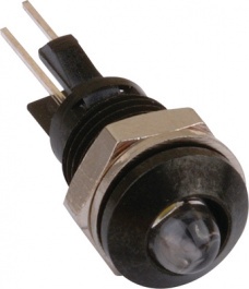 2665.8083, Индикат.лампа: LED; выпуклый; зеленый; Oотв: O8мм; латунь; OLED:5мм, Mentor