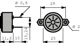 UEB 025 1.5-24V, Piezo signal generator, EMCT