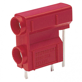 572-0500, Laboratory socket diam. 4 mm red, Deltron UK (DEM)