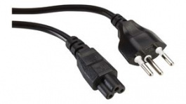 19.07.2097, Power Supply Cord, Type J (T12) - IEC 60320 C5, 1.8m, Roline